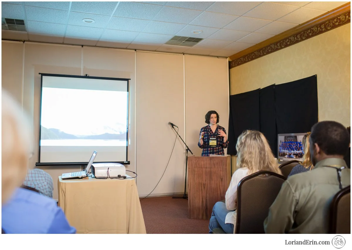 Me speaking to a room of 30+ photographers!