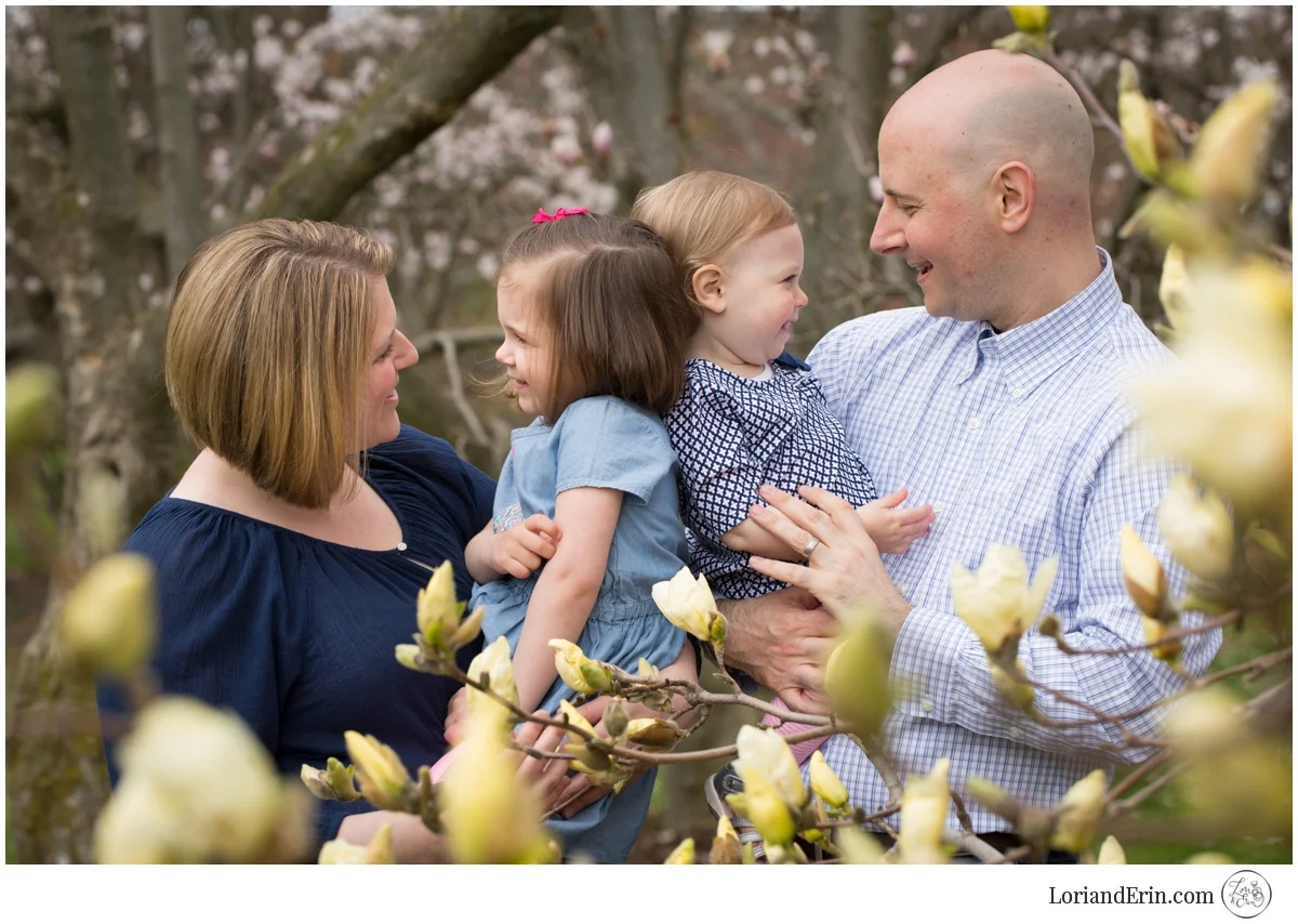 Spring Family Portrait Photography at Highland Park, Rochester, NY
