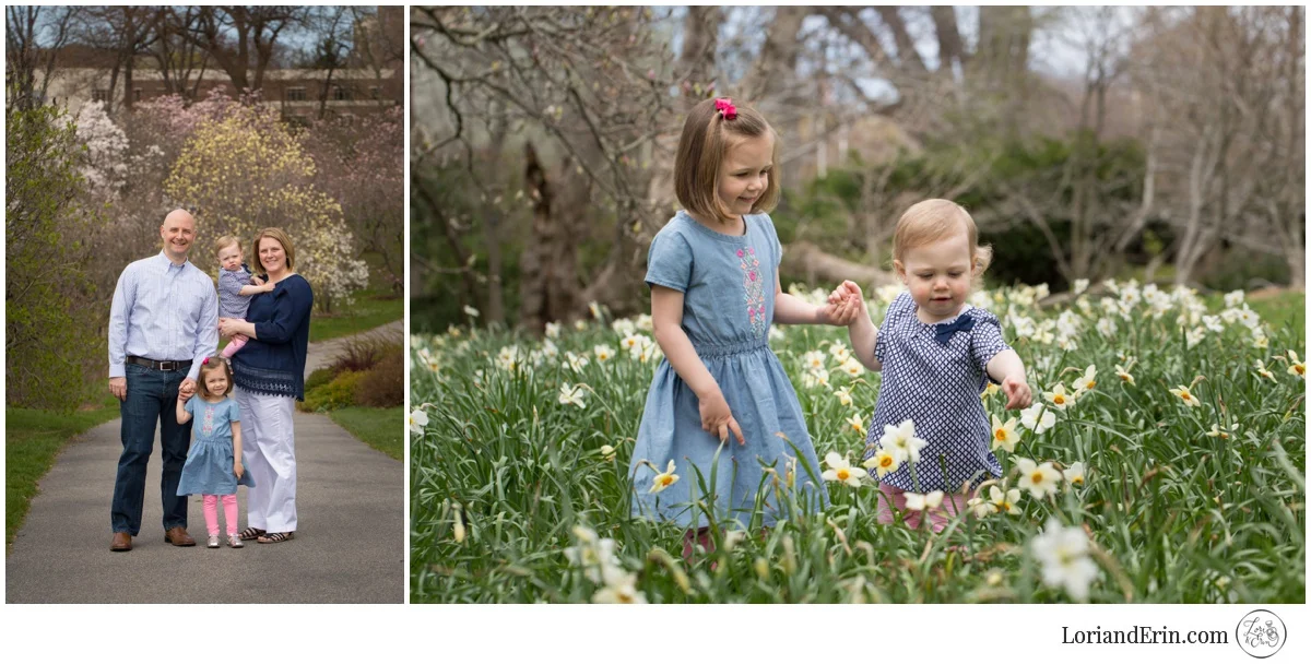 Spring Family Portrait Photography at Highland Park, Rochester, NY