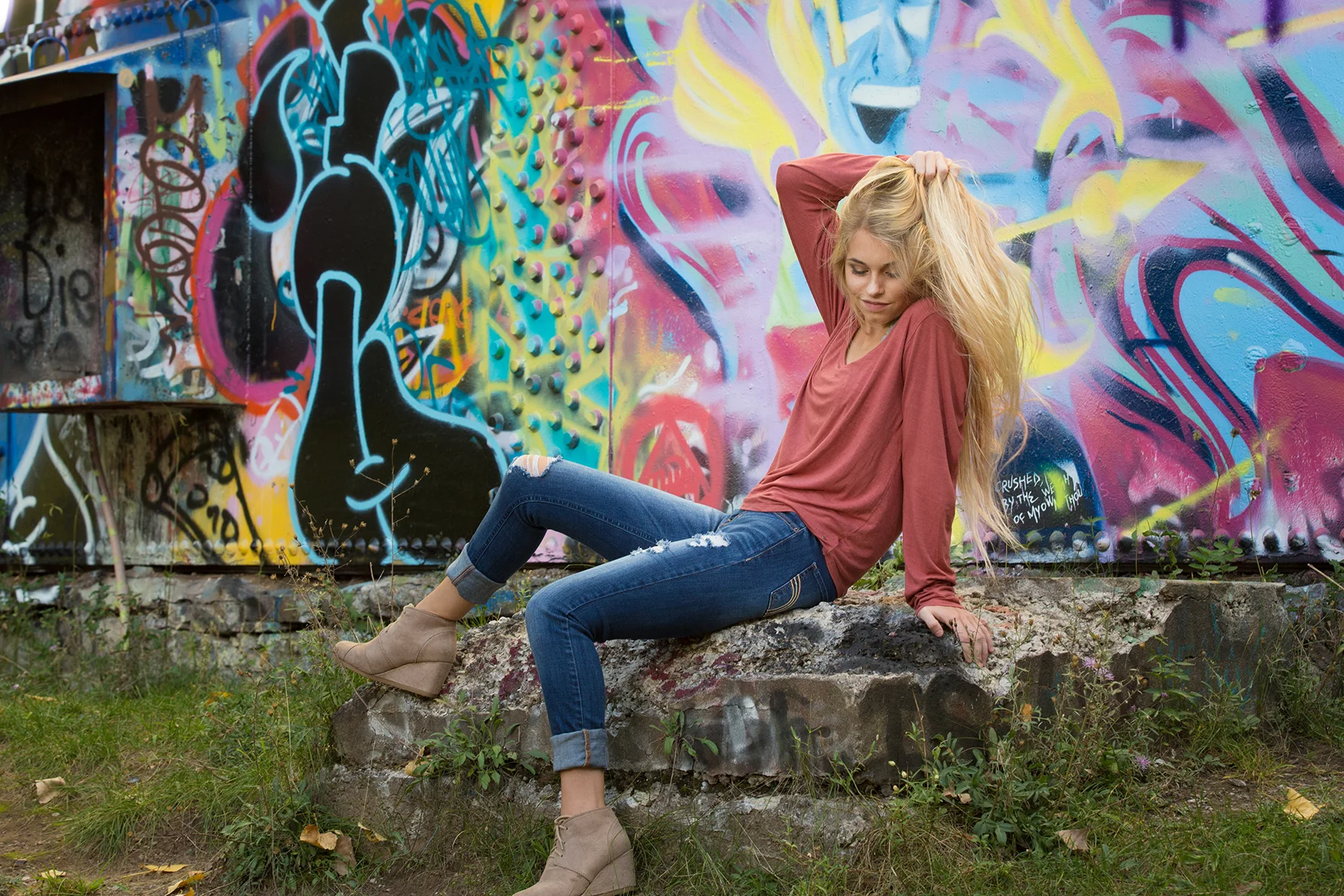 Graffiti Senior Portraits, Pittsford Sutherland High School