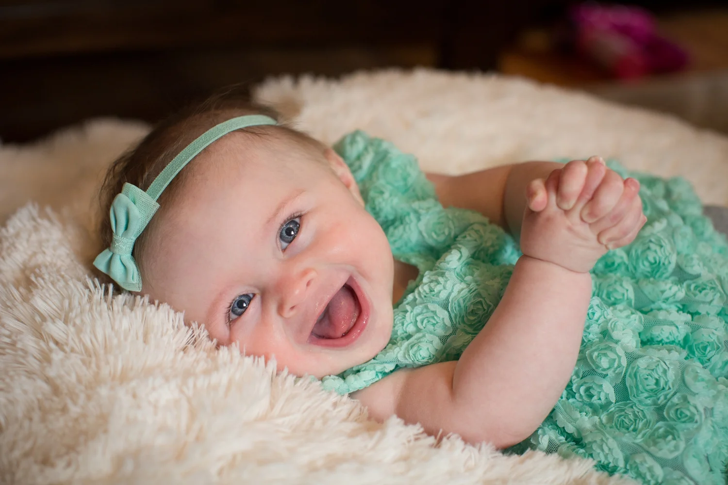 Fairport Family Pictures with 6 month olds