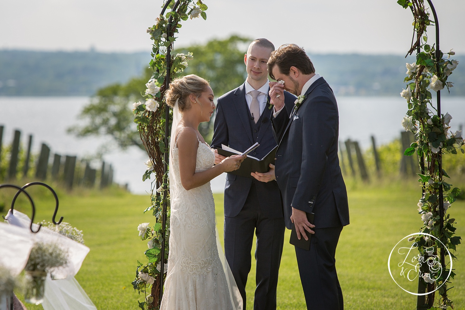rustic wedding at Ventosa Vineyards in Geneva, NY | Lori & Erin Photography, Rochester NY