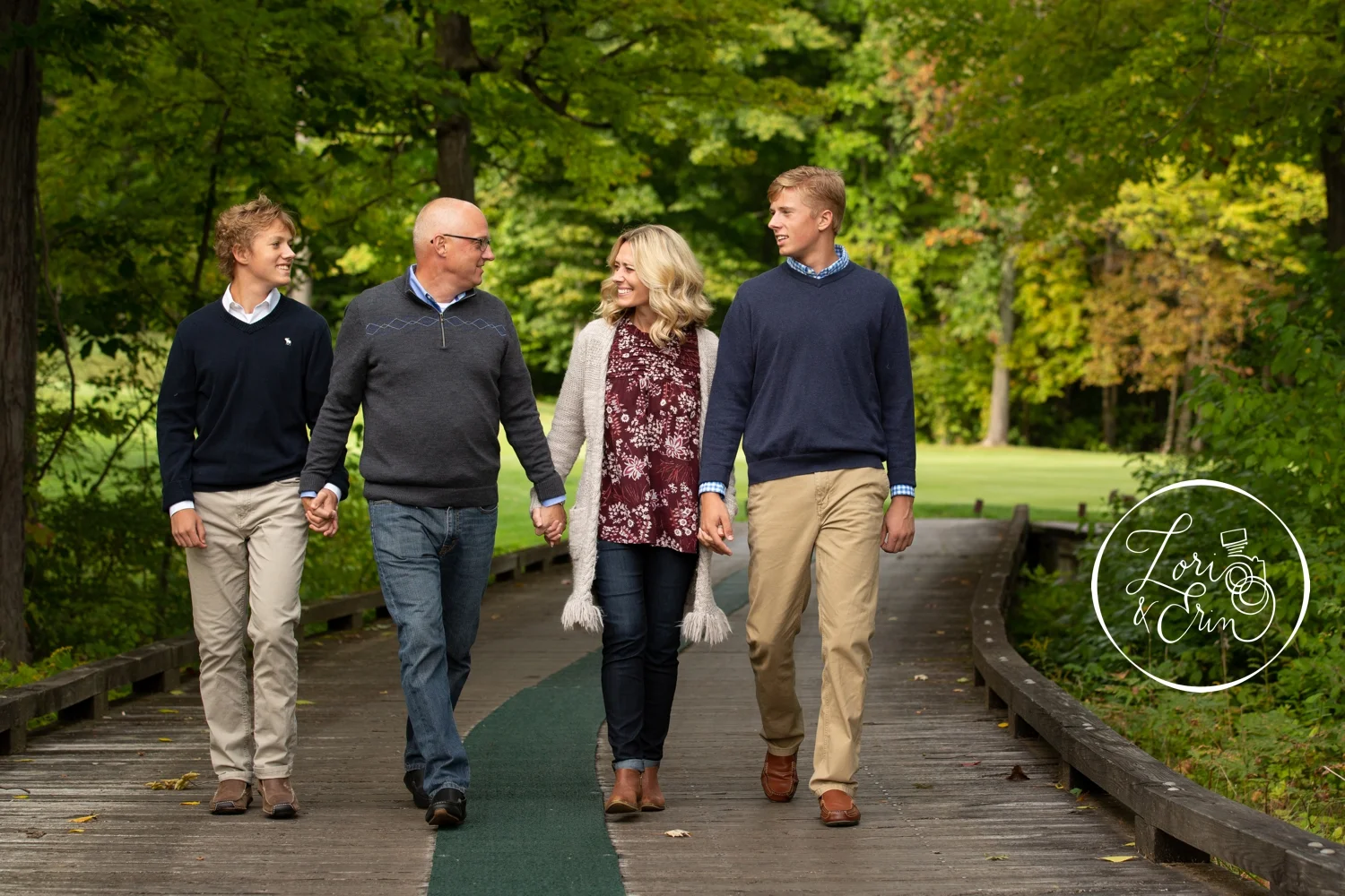 Fall Family Portrait at Cobblestone Creek Country Club