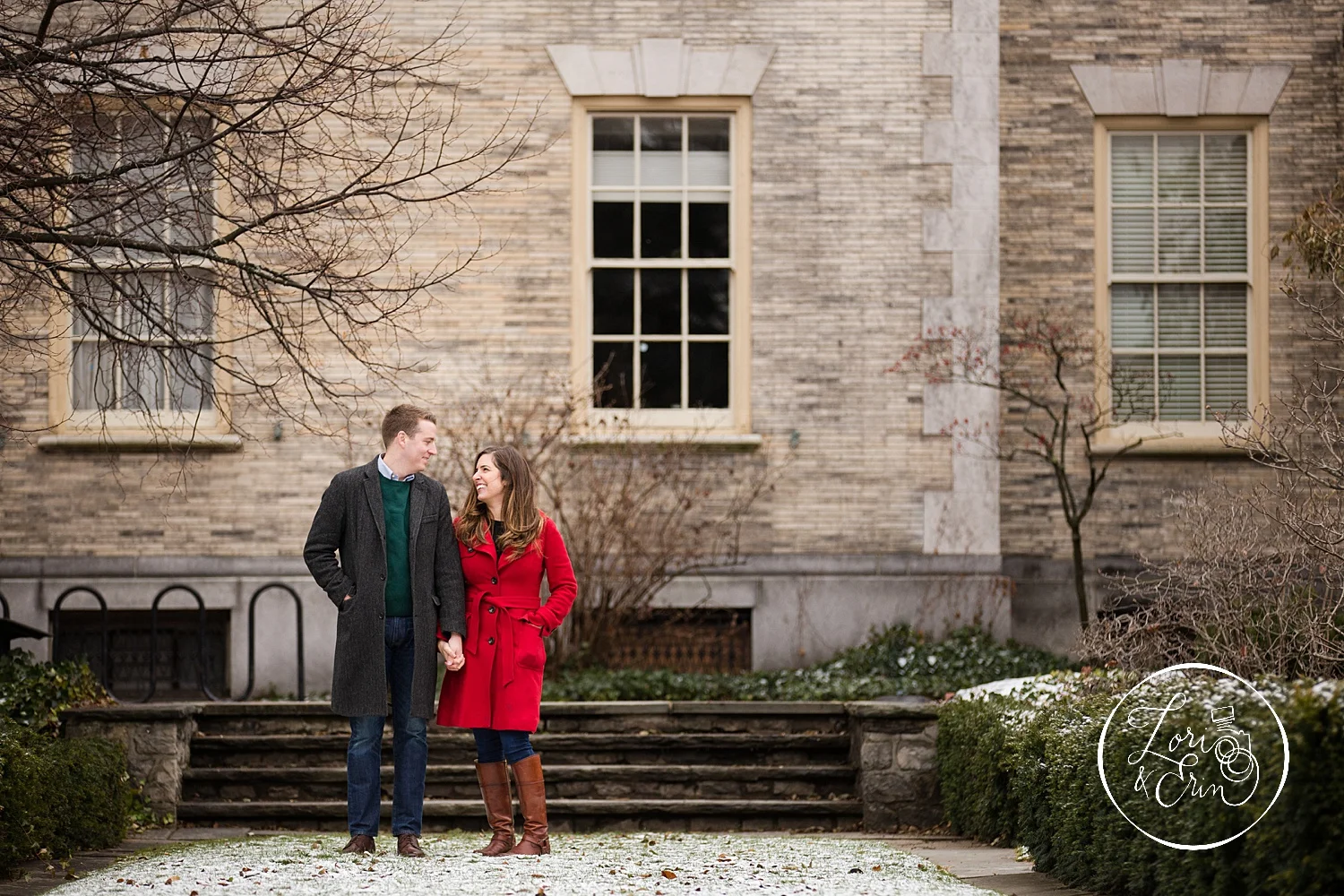 George Eastman Museum, Winter Engagement Session: Kyra and Alex