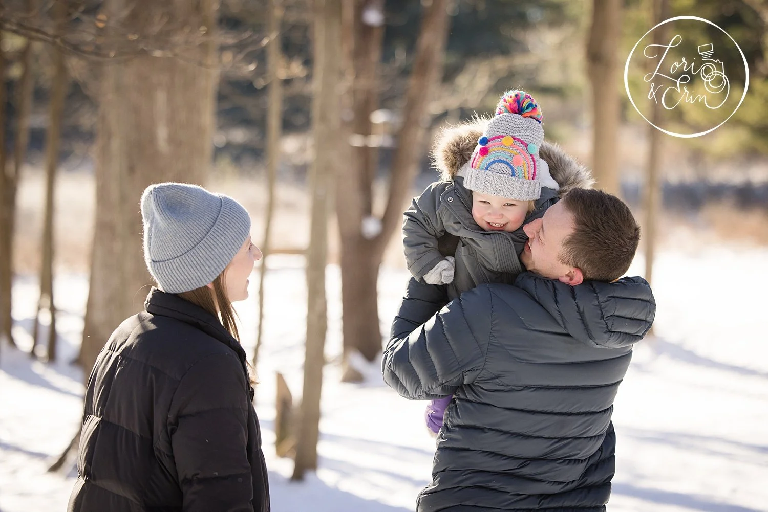 Candid Family Mini Sessions: Winter Family Pictures in Pittsford