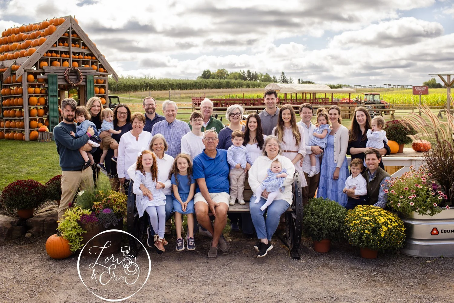 Family Reunion Photography in Penfield at Wickham Farms