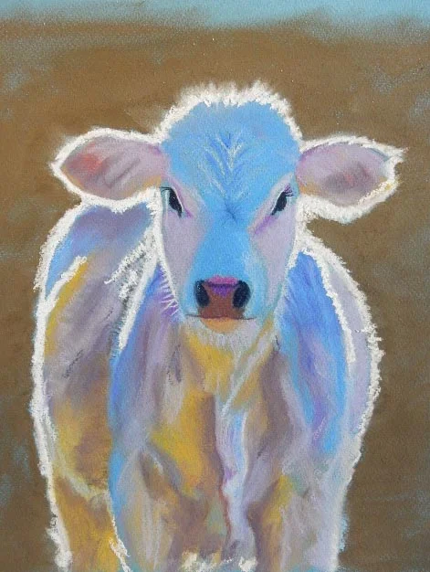 Pastel Anne Dale's cow.JPG