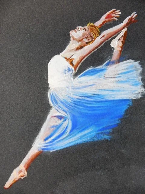 Pastel Anne Dale's dancer.JPG