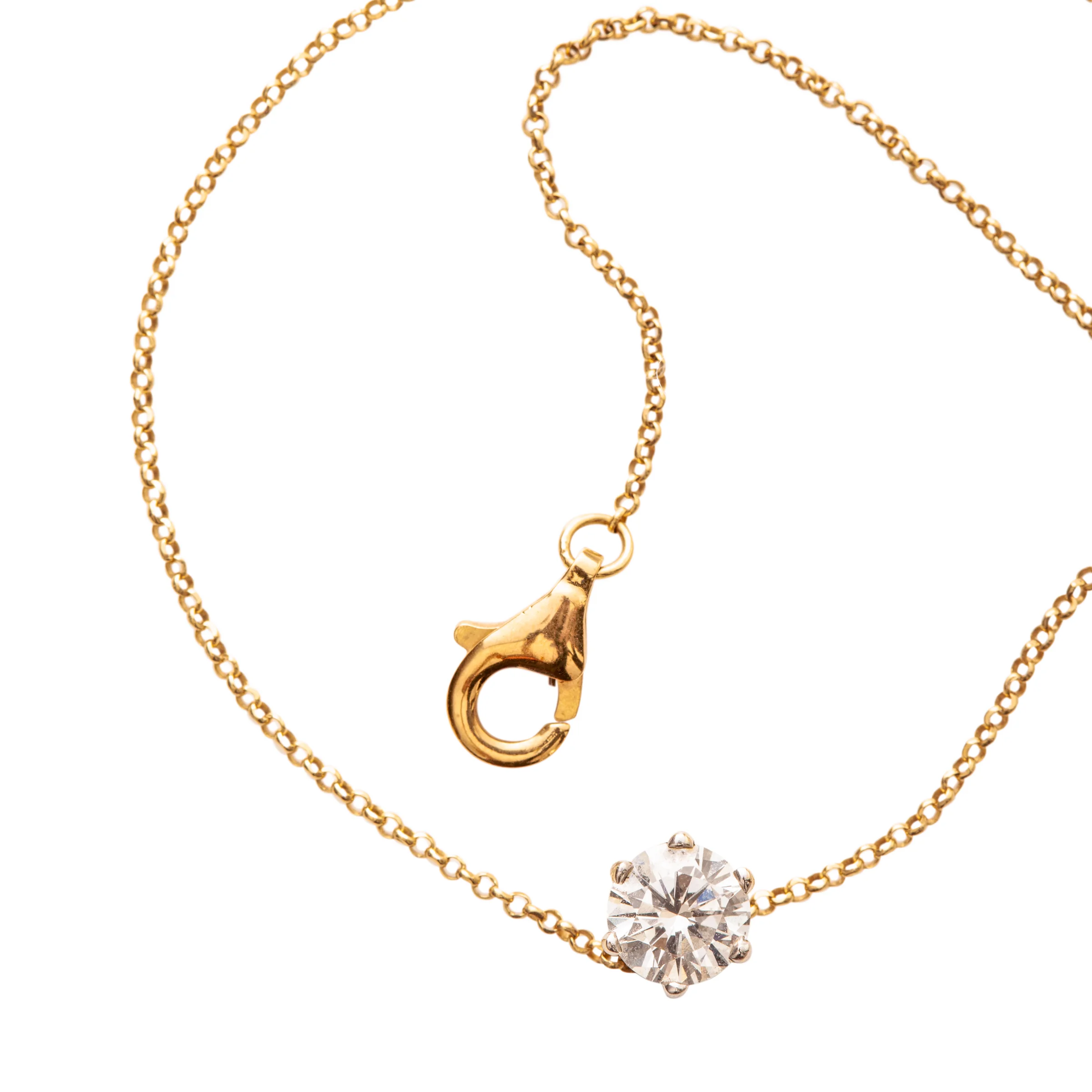 FLOATING DIAMOND NECKLACE PRICE UPON REQUEST 18 kt gold with 0,70 kt diamond