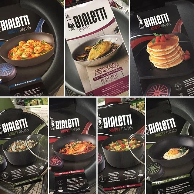 Private label photo shoot for Bialetti pans