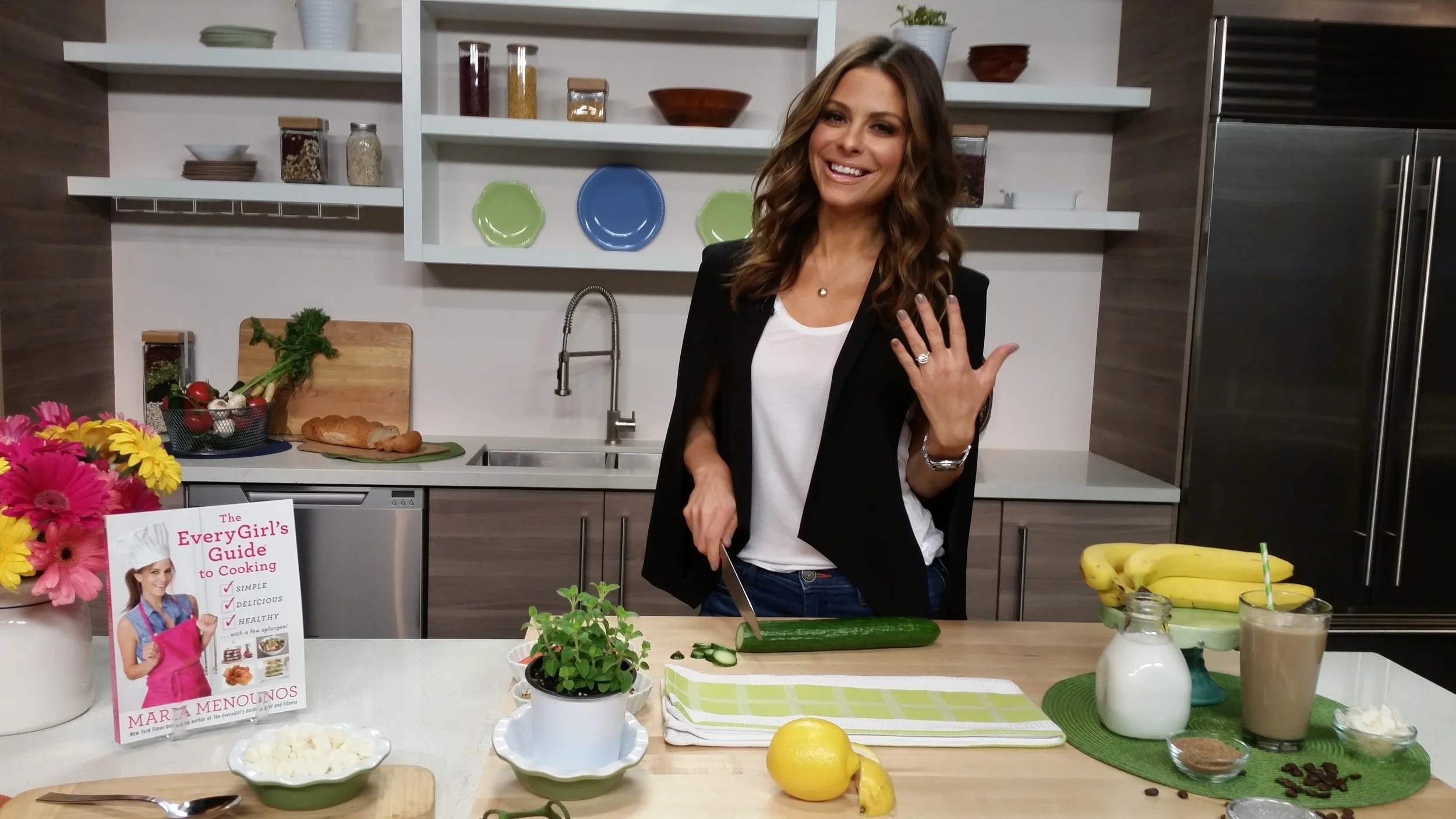 Maria Menounos Satellite Media Tour for new cookbook