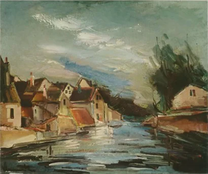 Vlaminck Chartres Collotype Fine Art Card or Framed Miniature