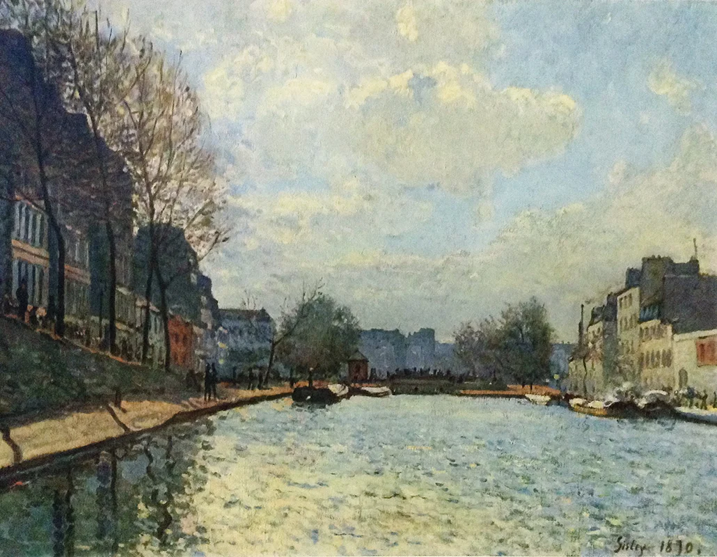Alfred Sisley Grand Canal Santa Maria Collotype Impressionist Fine Art Print 