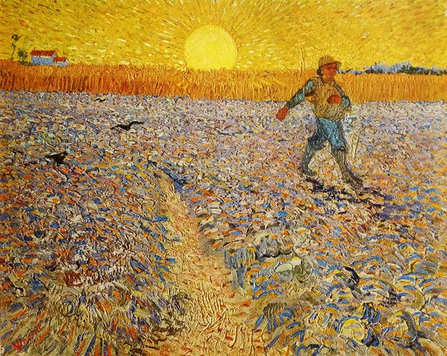 Vincent Van Gogh Man Sowing Collotype Impressionist Fine Art Print 