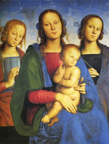 Perugino Madonna Child and Saints Collotype Religious Fine Art Print