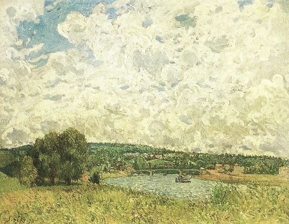 Alfred Sisley Banks of the Seine Collotype Impressionist Landscape Fine Art Print 