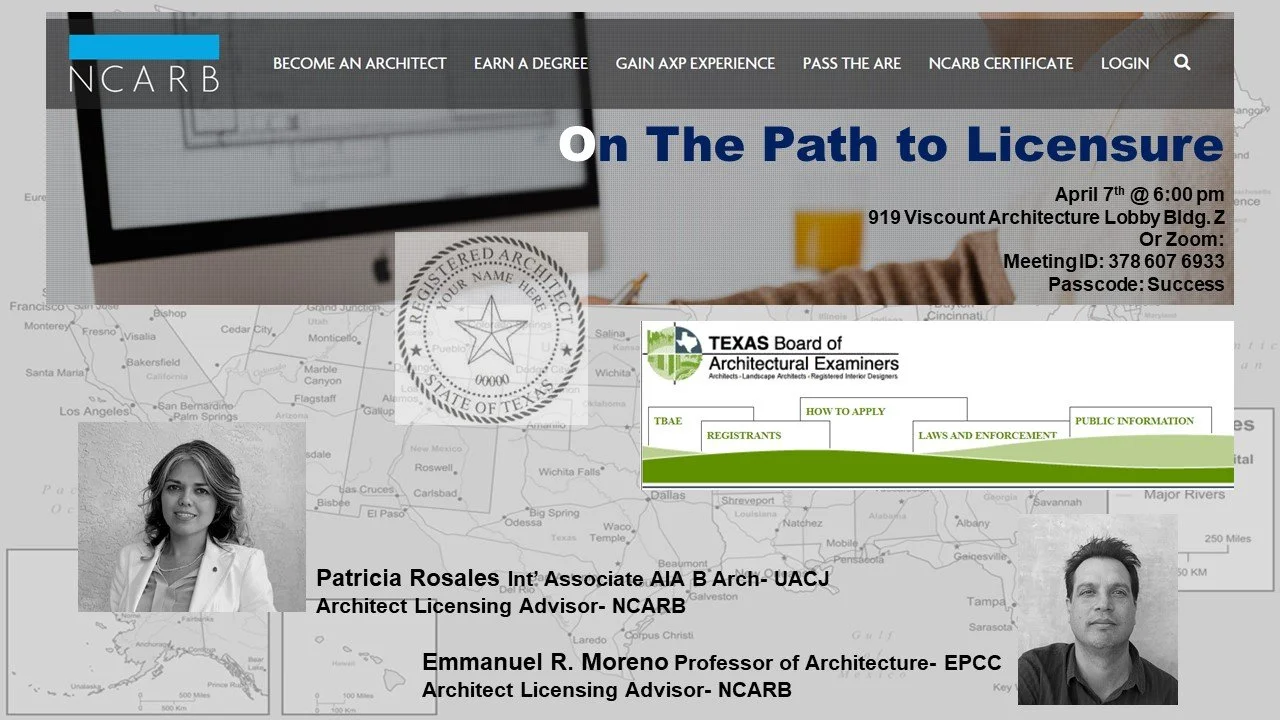EPCC Lecture - Path to Licensure