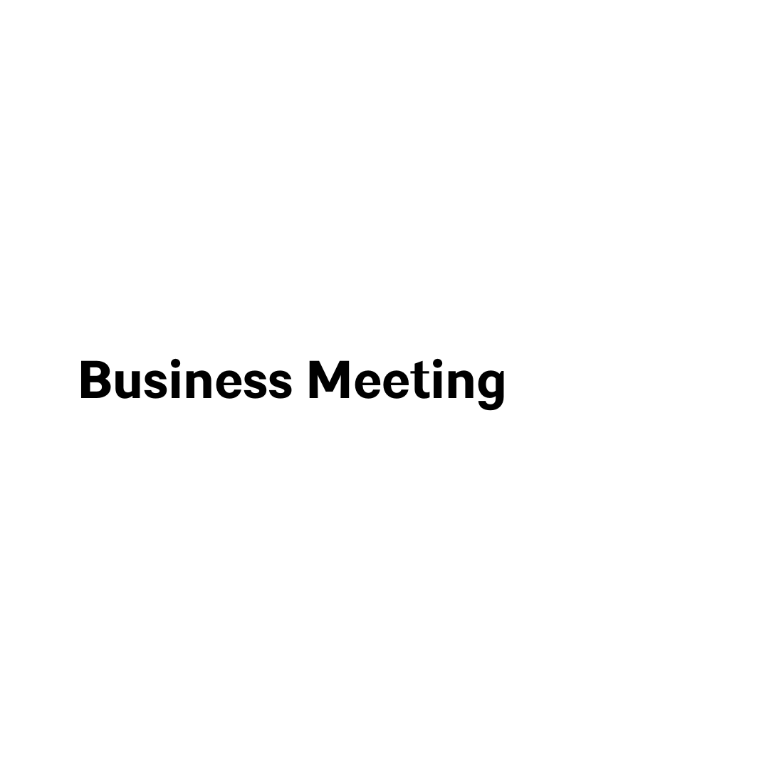 Business Meeting | DECEMBER
