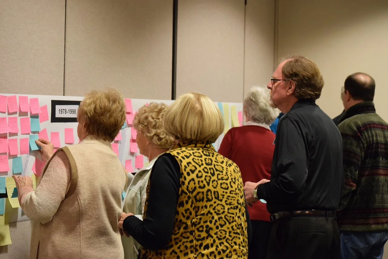 First baptist members participating in a congregational listening session