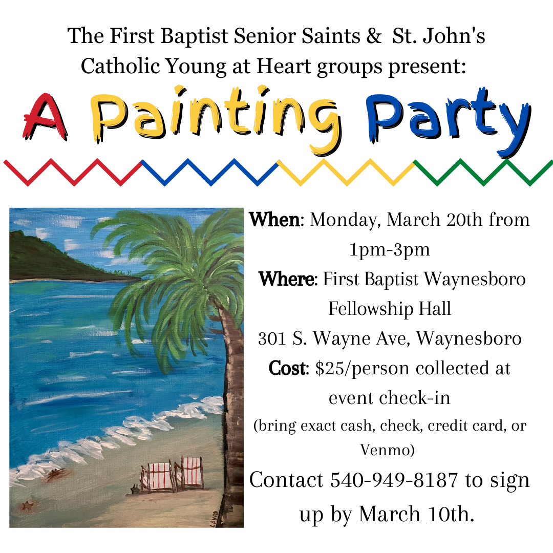 Senior Saints Painting Party