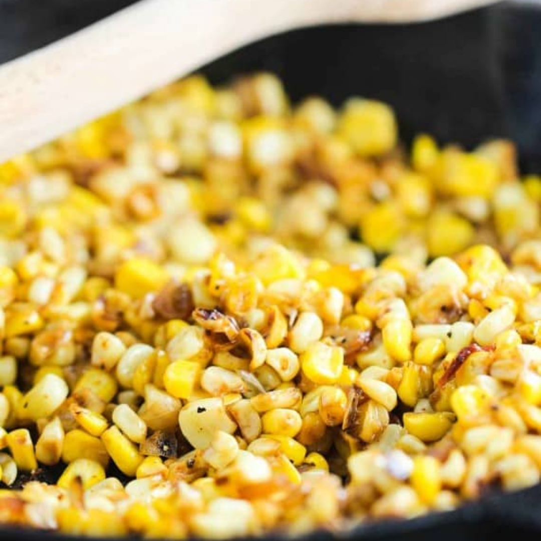 Roasted Corn in Pan