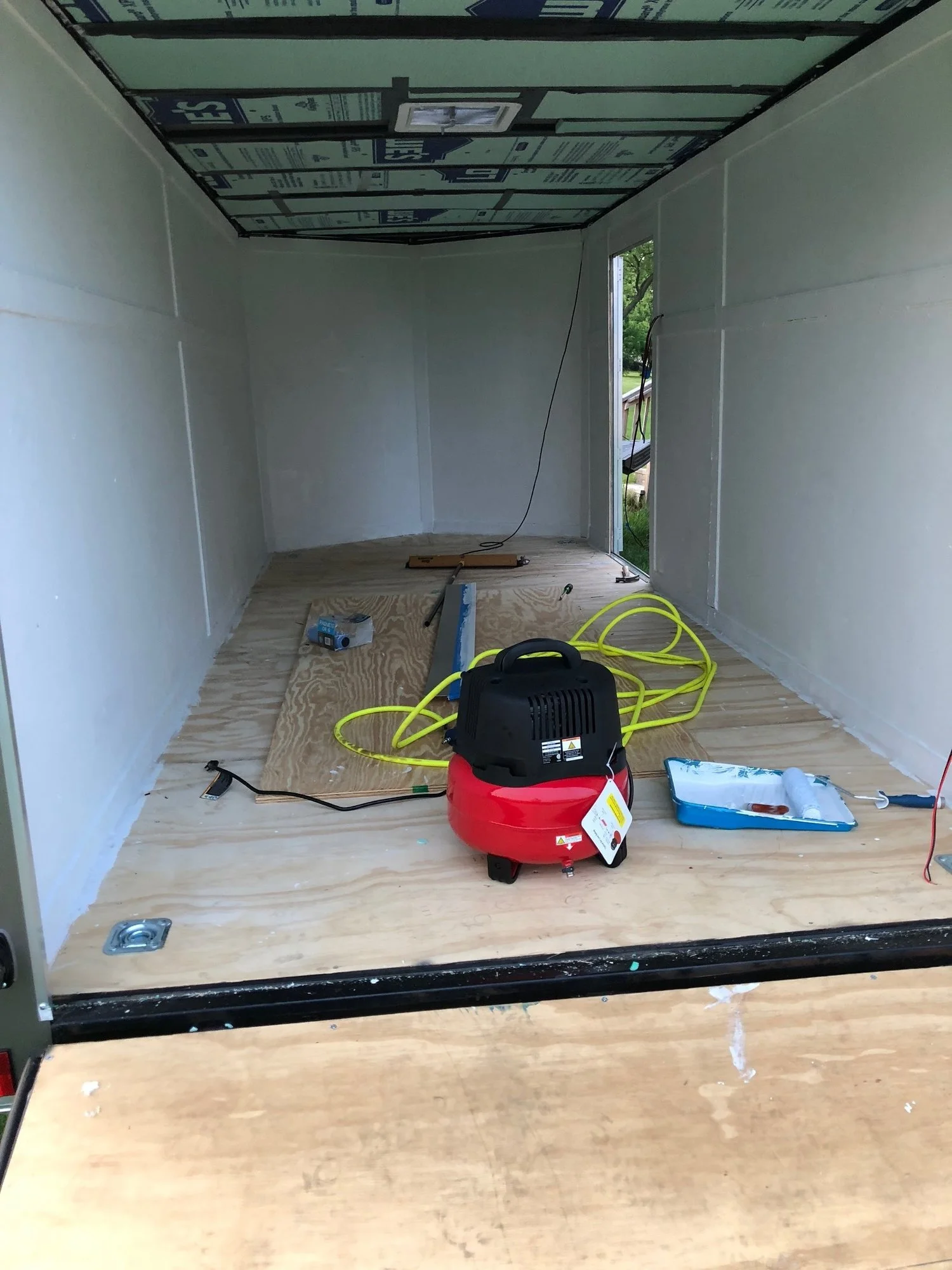 Building a Communications Trailer from an Enclosed Cargo Trailer #2