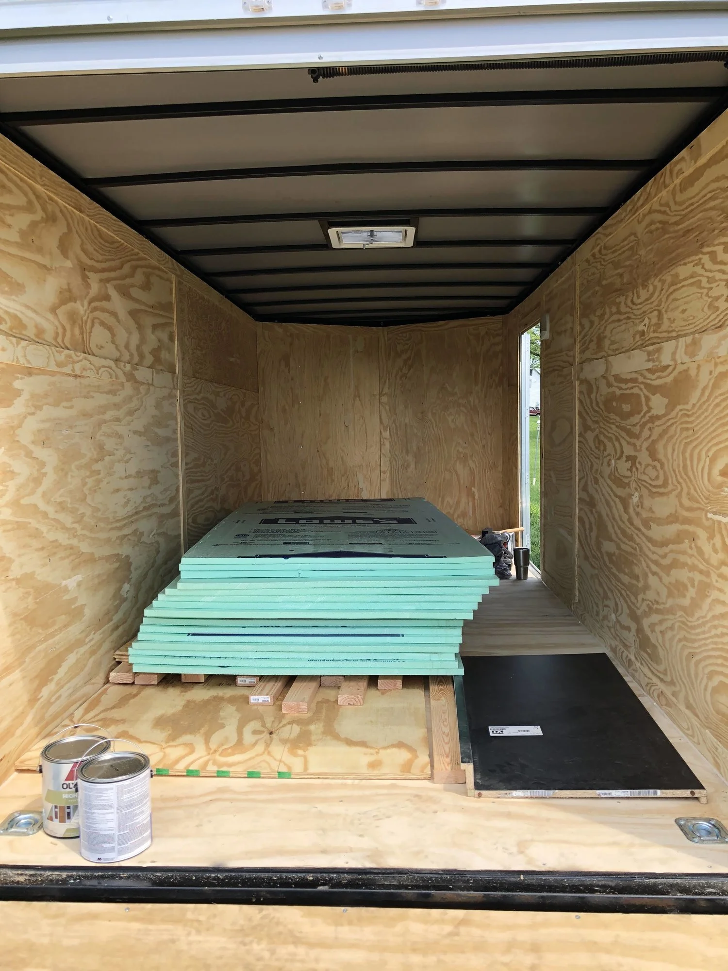 Building a Communications Trailer from an Enclosed Cargo Trailer #1