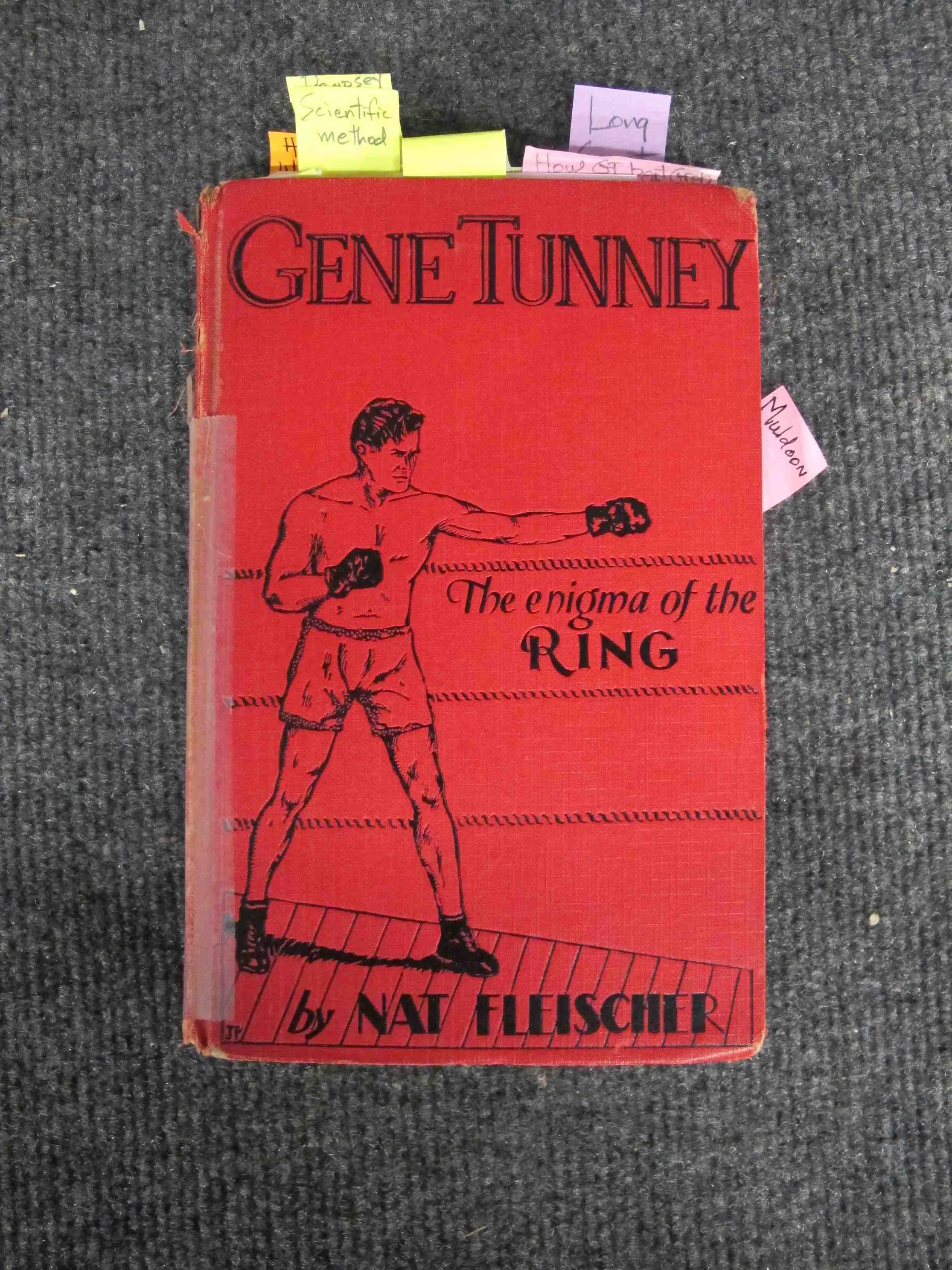 "Gene Tunney: The Enigma of the Ring," hardbound print on paper