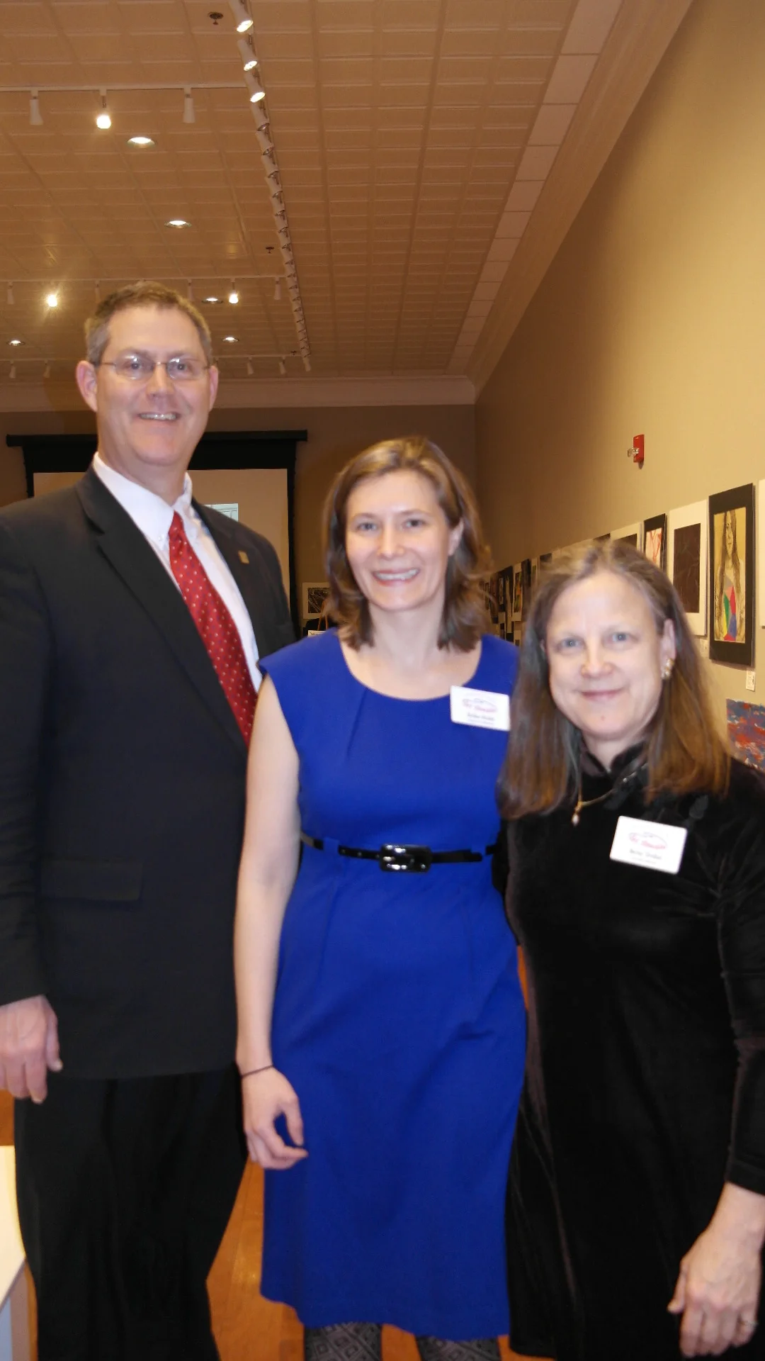 Steve Myers – Past president of the board of the Springfield Art Association Erika Holst – Curator of Collections, Springfield Art Association; Betsy Dollar – Executive Director of the Springfield Art Association