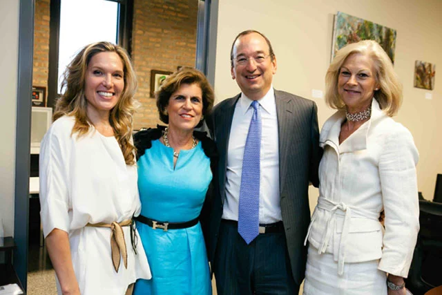 Heather Becker, Joan Steel, Steve Koch, Christie Hefner