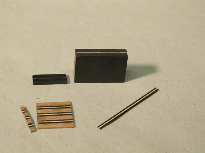 Details of parquetry re-fabrication