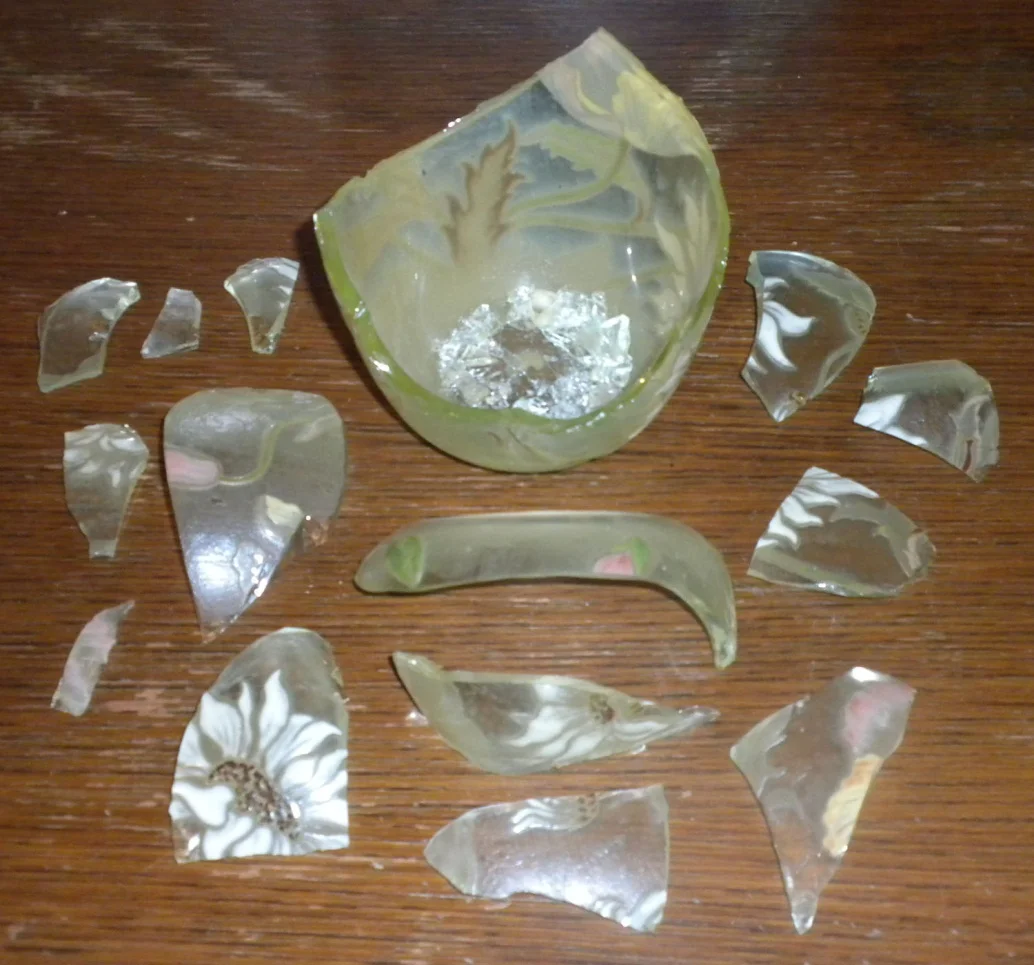 Shattered Emile Galle Vase of The Glessner House Museum