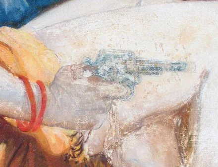 (Above) During treatment detail