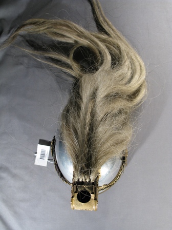 (Above) Before treatment: Detail of missing elements (top)