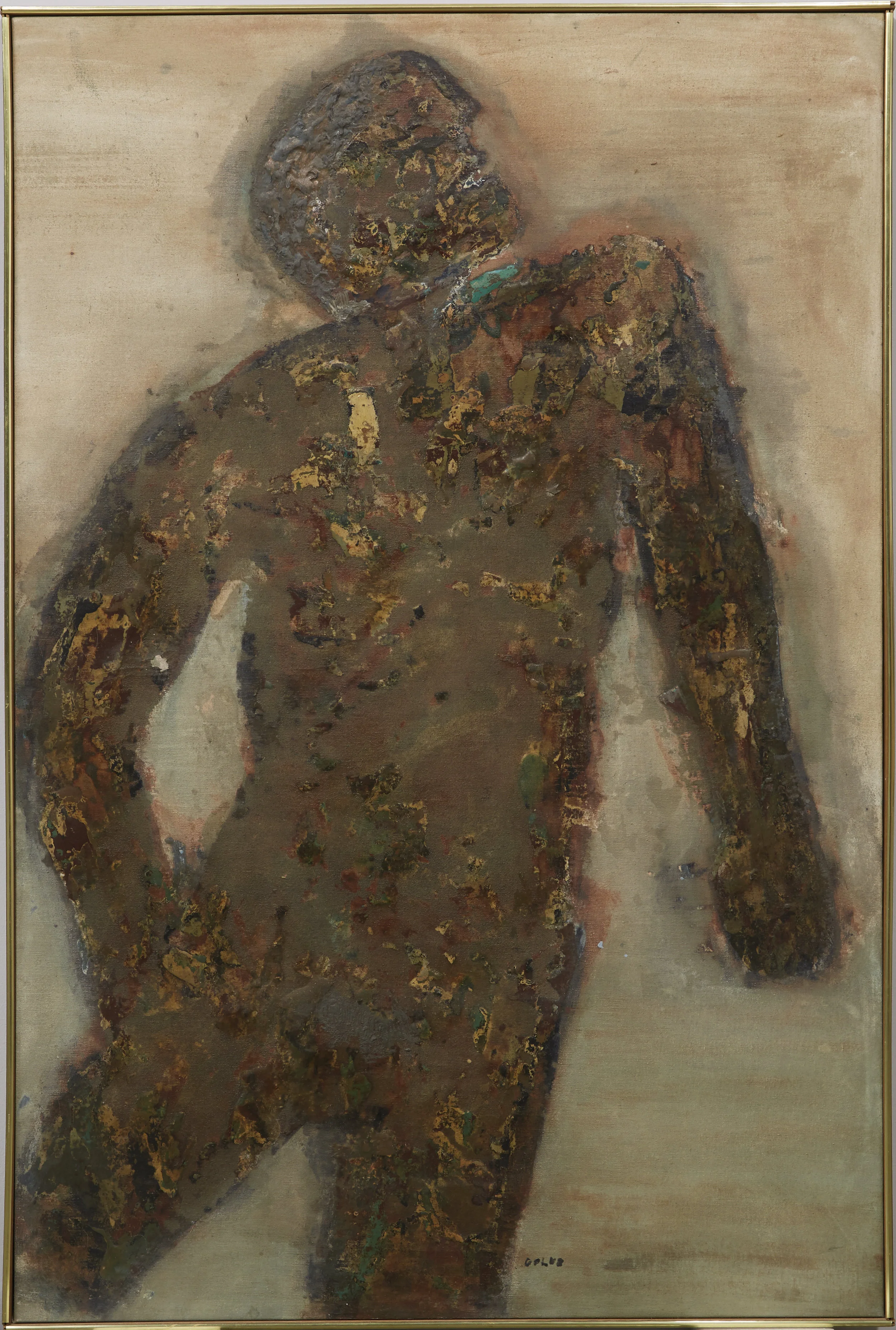  Burnt Man , Leon Golub, before treatment at The Center.