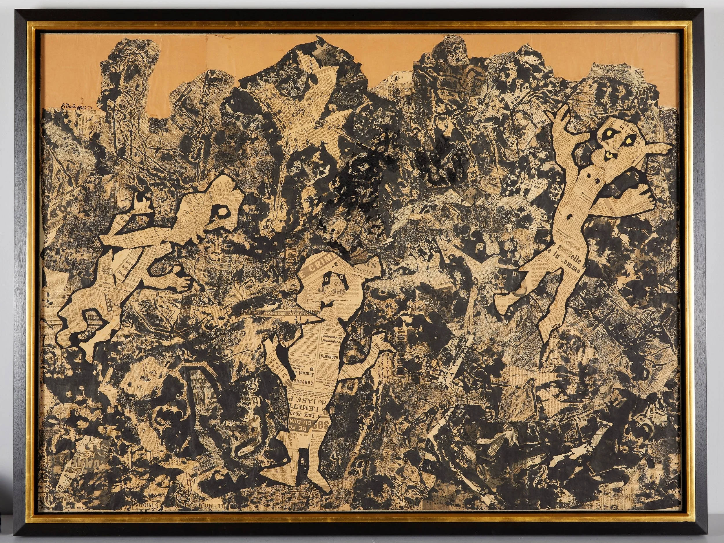 A Jean Dubuffet in a custom-made, conservation-grade frame.
