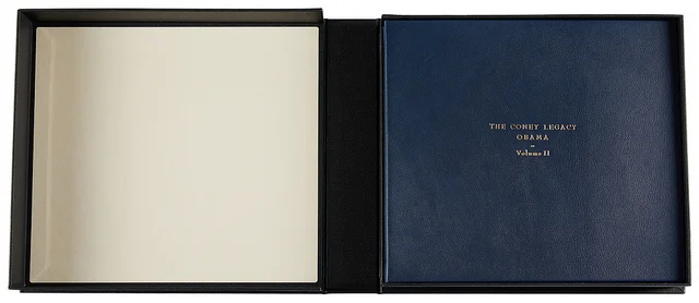 Book II in its custom-made clamshell box.