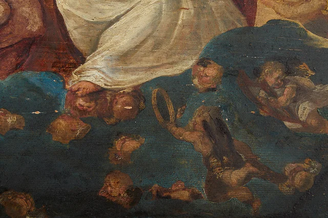 Detail showing visible wood grain.