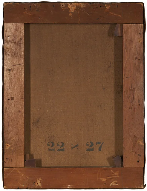 The back of the work in its original state.