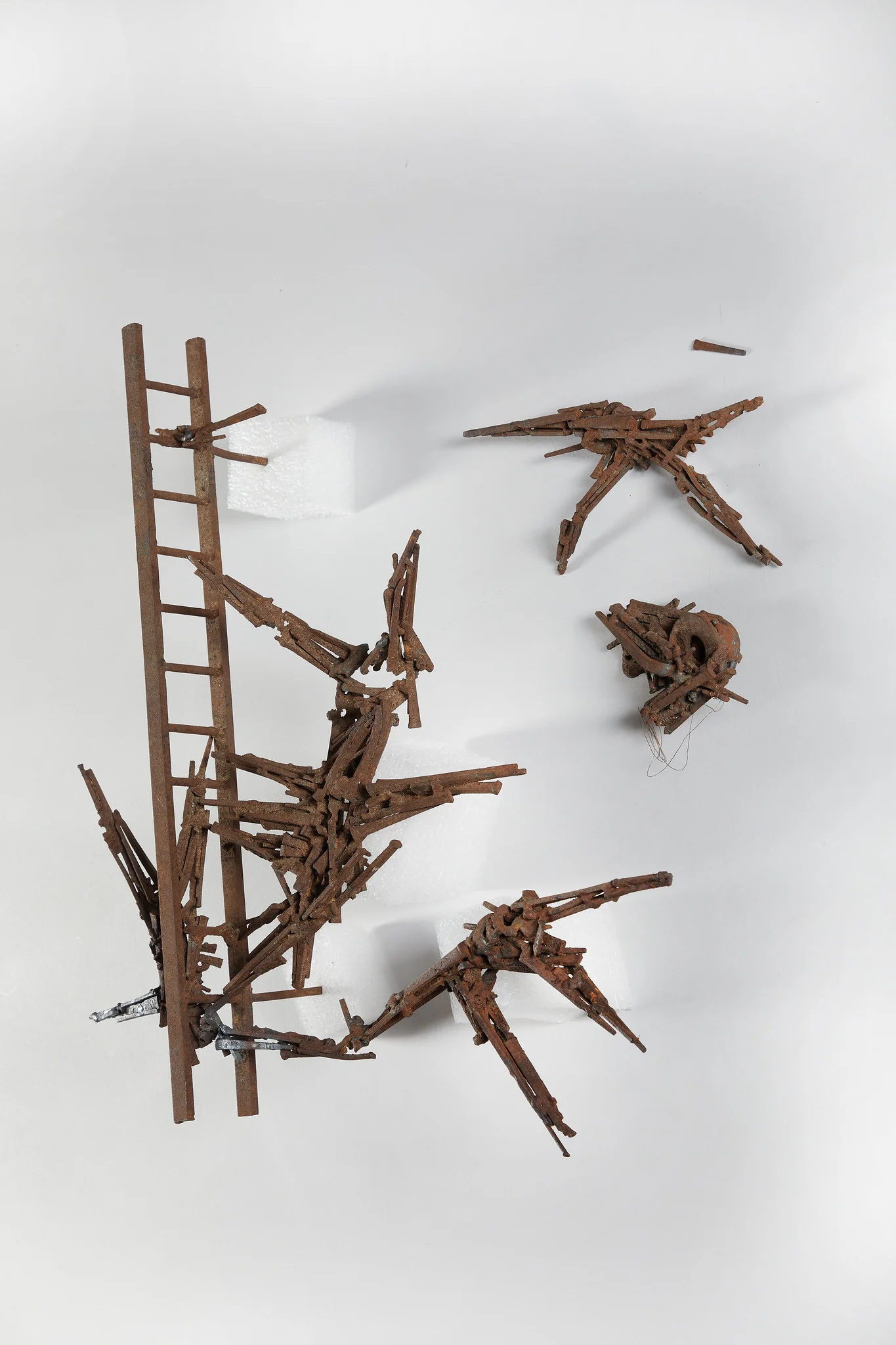 Untitled Sculpture prior to treatment, assembly, and installation.
