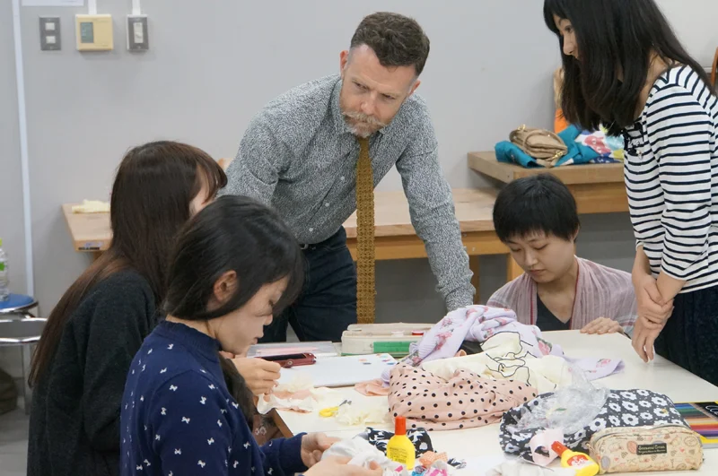 Joshibi University, Tokyo: workshop with textile students