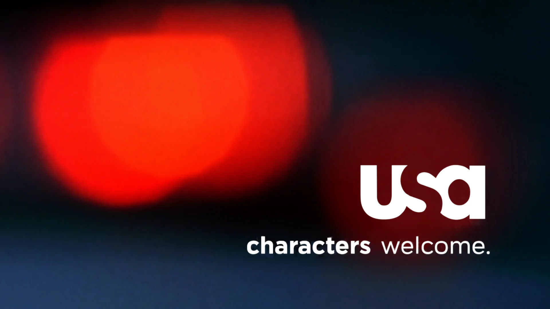 USA Network logo with the Characters Welcome slogan from the USA Network rebrand