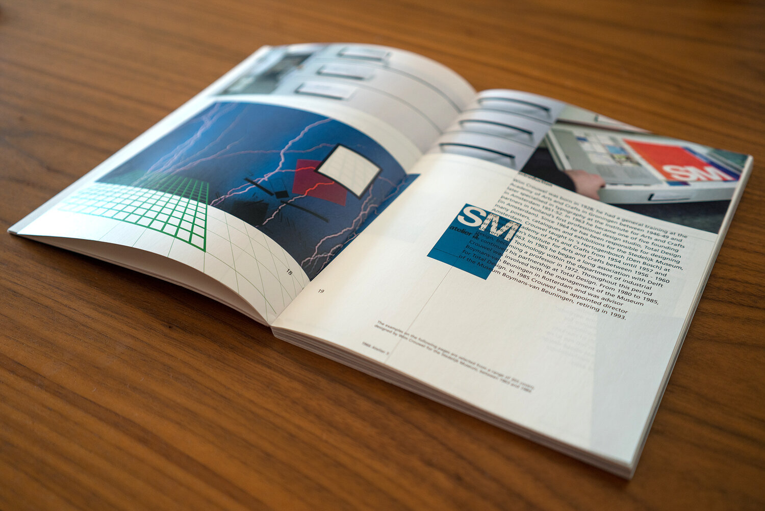 View to the Future, an open printed spread from James Coulson's editorial design and writing project