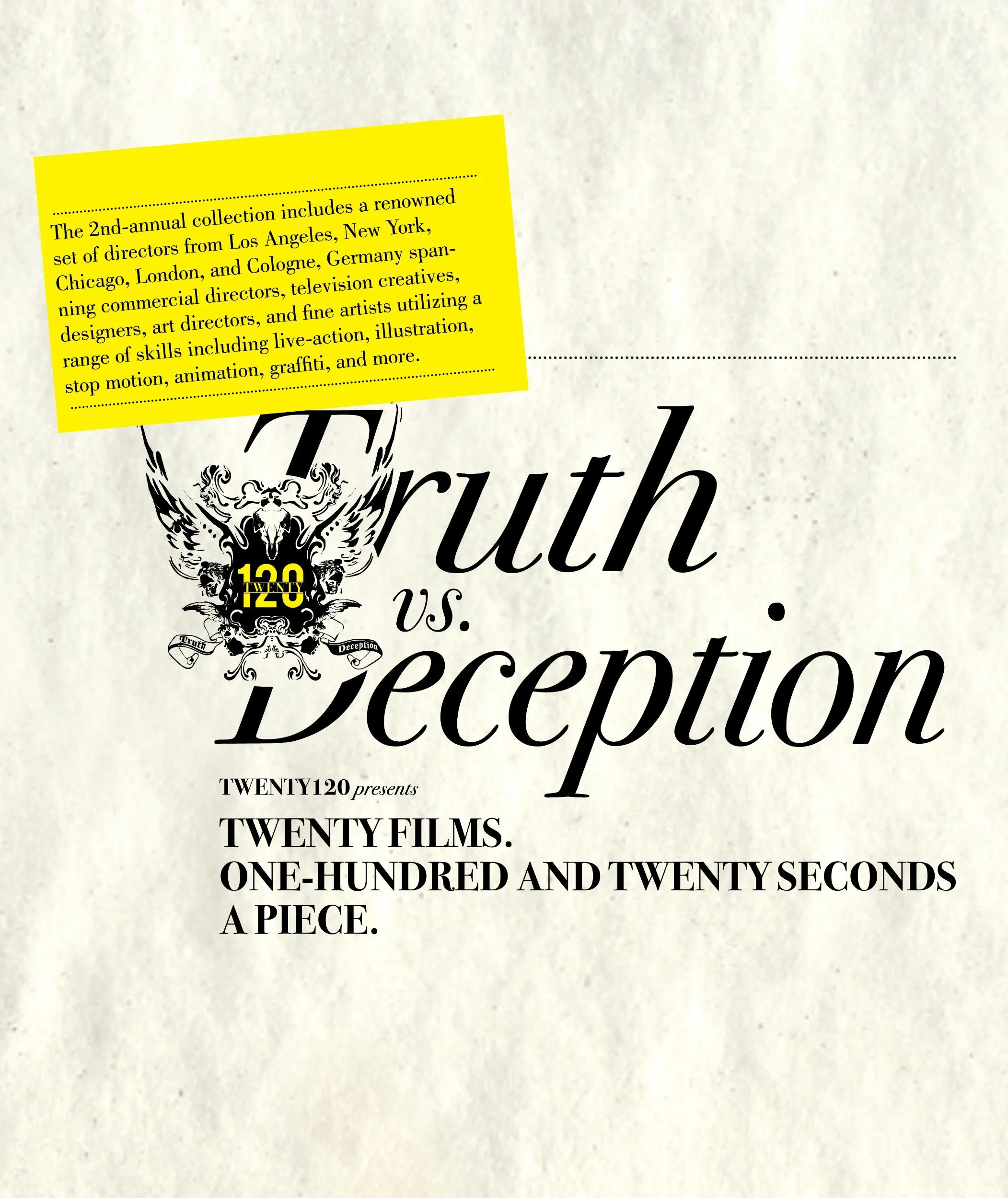 Truth vs. Deception box set artwork for 2 Truths + 1 Lie, a short film by James Coulson