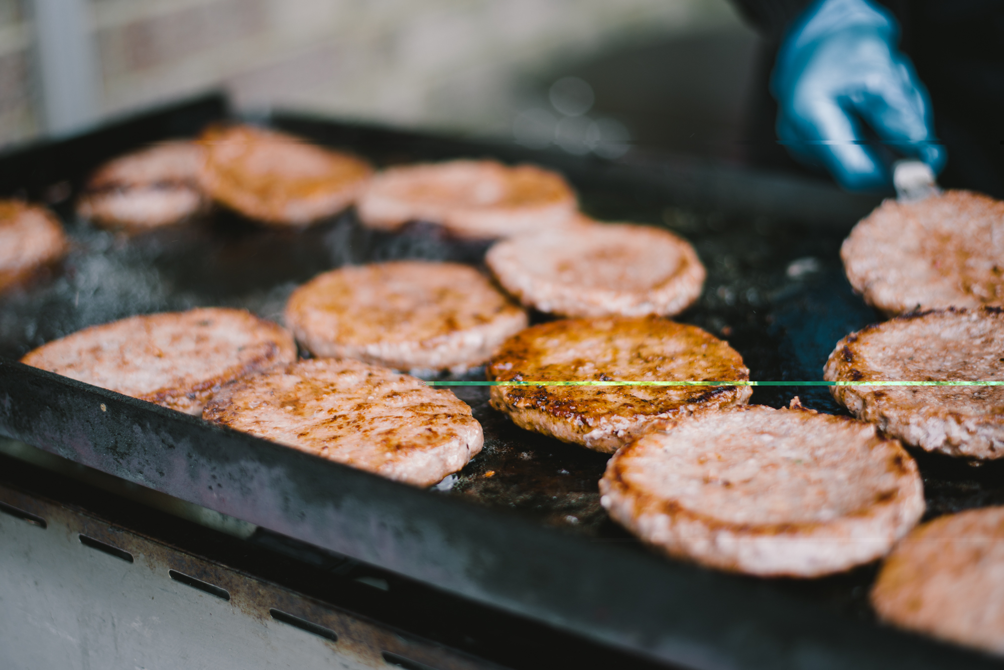 Beefburgers Cooked By The Fenland Roaster