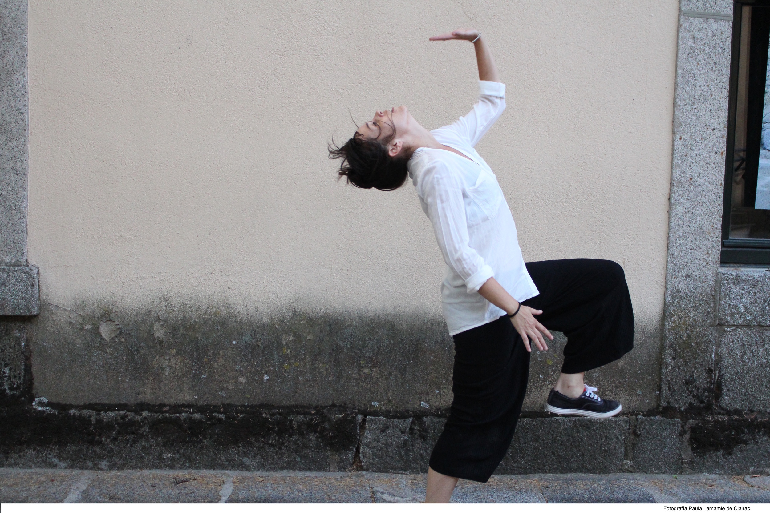 Laura González, estudiante del taller de Pau Arán en el festival "Escorial en Danza"