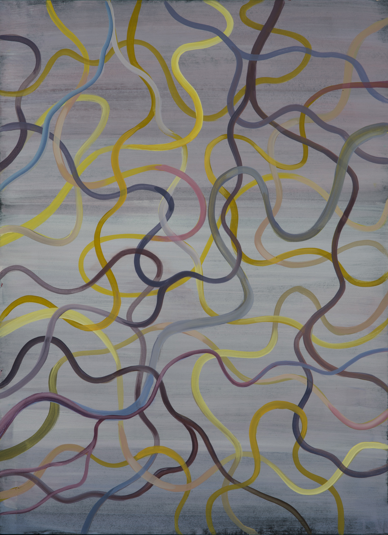 Magnetic Field, acrylic on paper, 30 x 22 inches