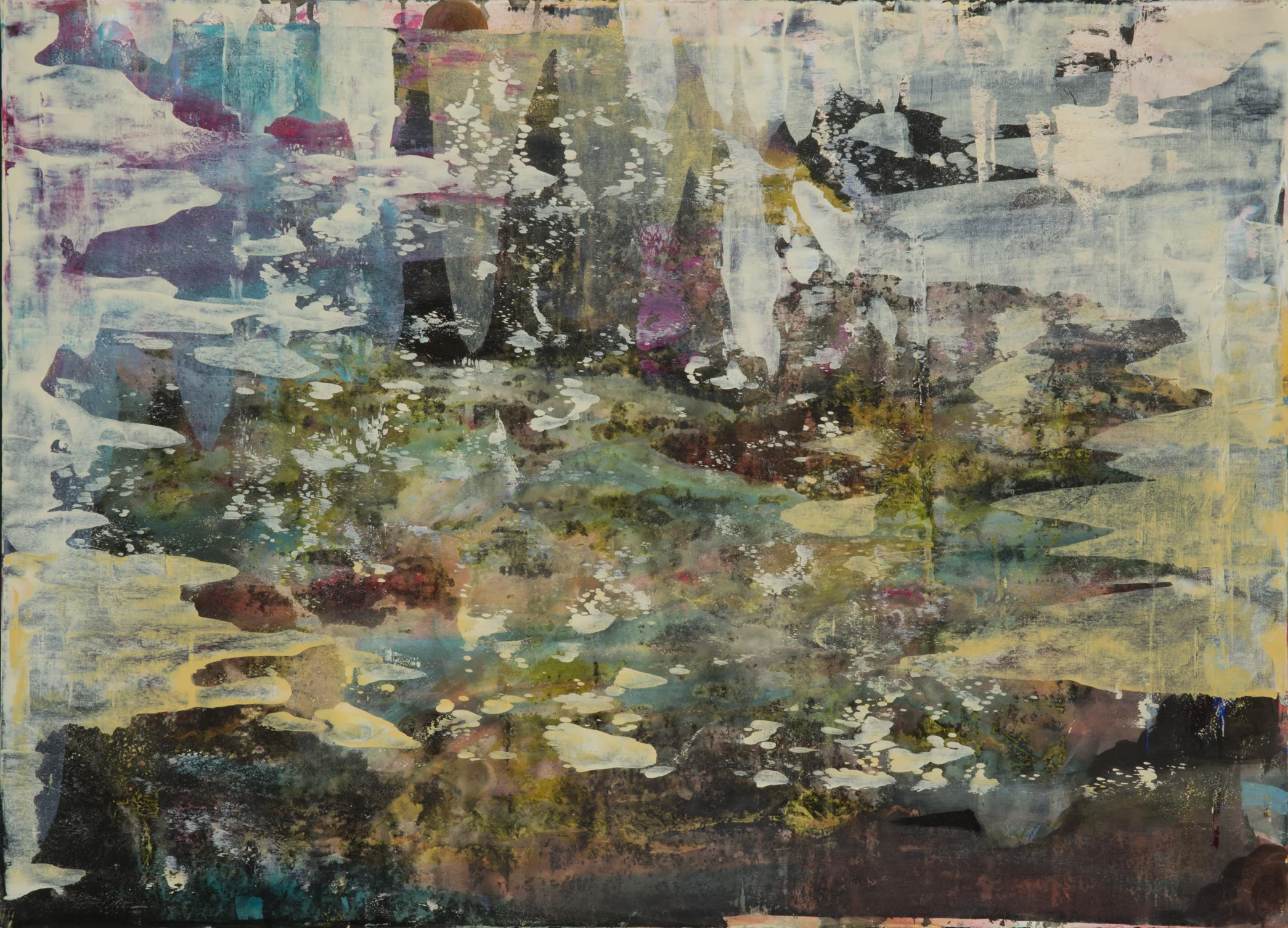 Weeds, acrylic on paper, 22 x 30 inches