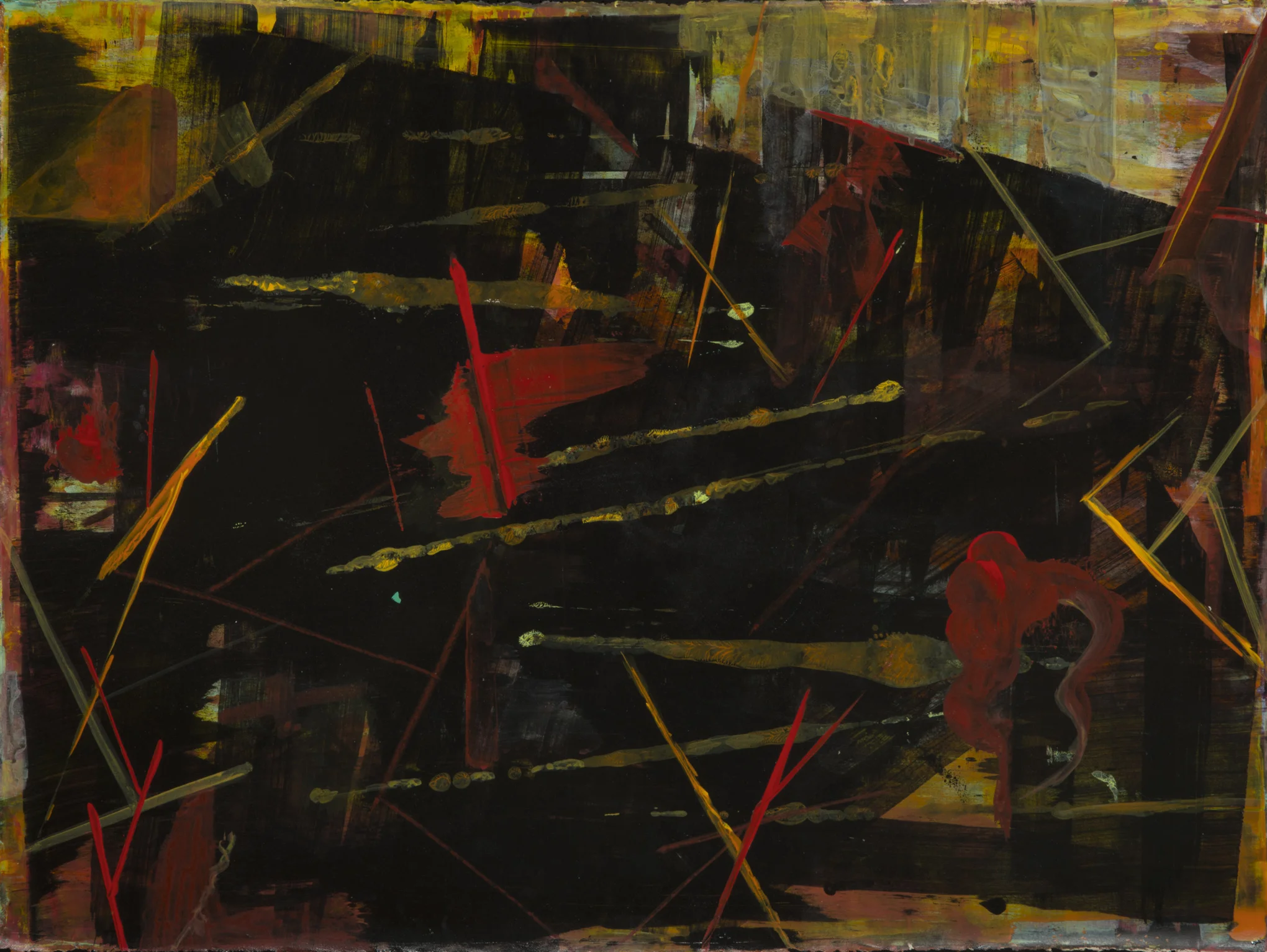 acrylic on paper, 22 x 30 inches