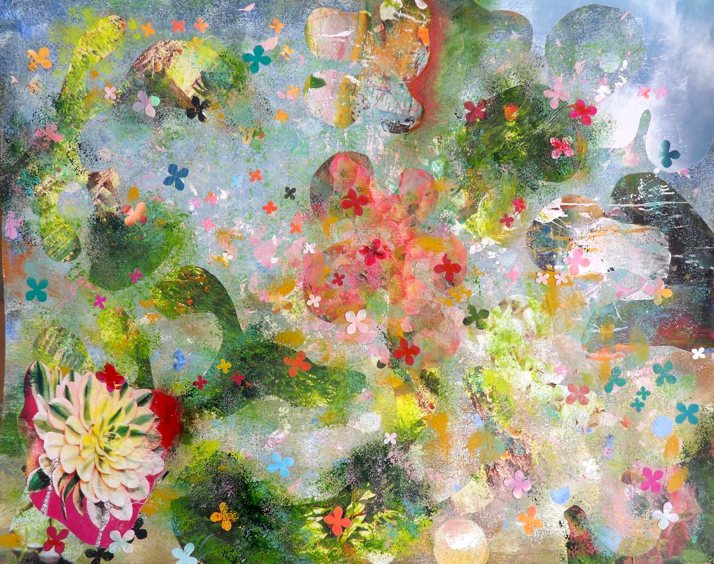 Spring, acrylic on paper, 22 x 30 inches